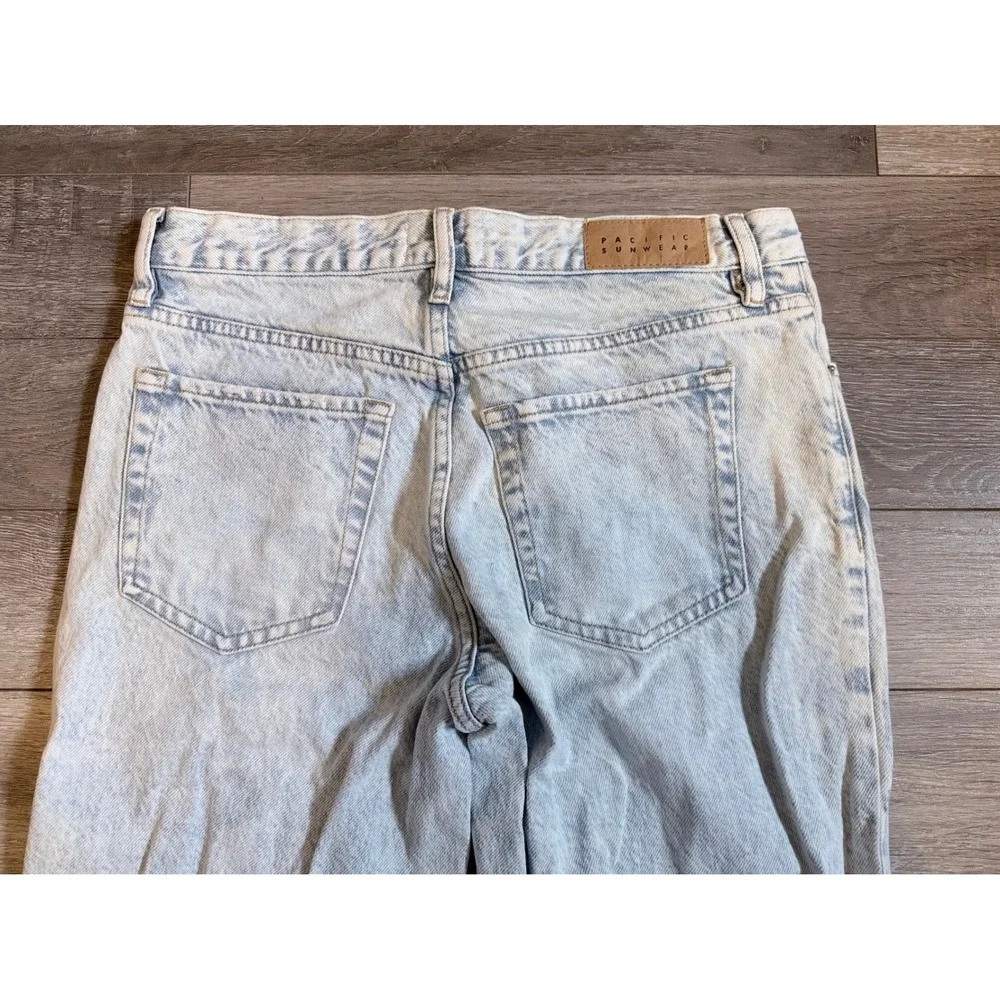 PacSun Baggy Jeans Womens 26 Light Wash Distressed Wide Leg Y2K Skater